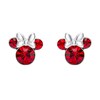 Thumbnail Image 1 of Disney Minnie Mouse Sterling Silver July Birthstone Crystal Earrings