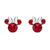 Thumbnail Image 0 of Disney Minnie Mouse Sterling Silver July Birthstone Crystal Earrings