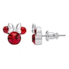 Thumbnail Image 2 of Disney Minnie Mouse Sterling Silver July Birthstone Crystal Earrings