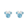 Thumbnail Image 0 of Disney Minnie Mouse Sterling Silver March Birthstone Crystal Earrings