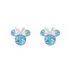 Thumbnail Image 1 of Disney Minnie Mouse Sterling Silver March Birthstone Crystal Earrings