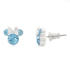 Thumbnail Image 1 of Disney Minnie Mouse Sterling Silver March Birthstone Crystal Earrings
