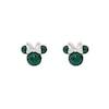 Thumbnail Image 1 of Disney Minnie Mouse Sterling Silver May Birthstone Crystal Earrings