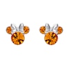 Thumbnail Image 1 of Disney Minnie Mouse Sterling Silver November Birthstone Crystal Earrings