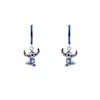 Thumbnail Image 1 of Disney Sterling Silver Stitch Enamel Charm Hoop Earrings