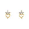 Thumbnail Image 1 of Gold Tone Disney Princess Stud Earring & Trinket Set