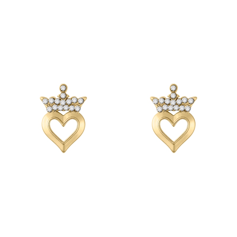 Main Image 2 of Gold Tone Disney Princess Stud Earring & Trinket Set