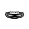 Thumbnail Image 0 of Guess Men's Stainless Steel Clasp Multi Strap Black Bracelet