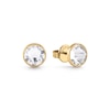 Thumbnail Image 1 of Guess Men's Stainless Steel Gold Tone 8mm Crystal Stud Earrings