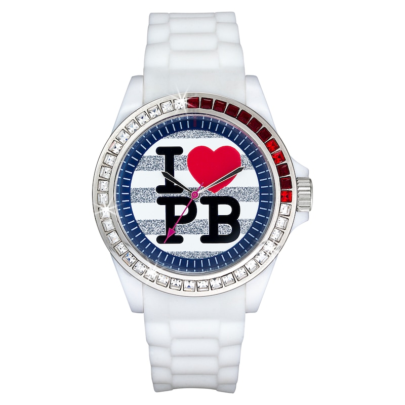 Main Image 1 of Paul's Boutique Luna White Strap Watch