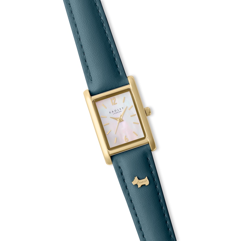 Radley Ladies' Mother Of Pearl Dial Blue Leather Strap Watch