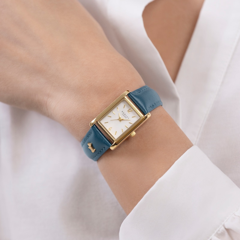 Radley Ladies' Mother Of Pearl Dial Blue Leather Strap Watch