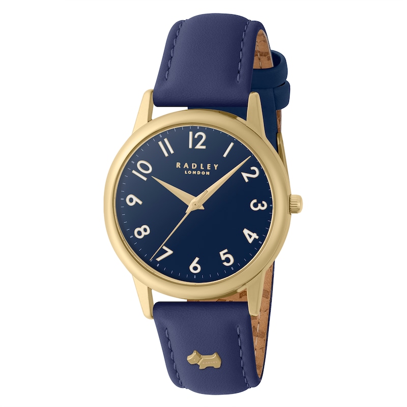 Main Image 1 of Radley Ladies' Ink Blue Dial Blue Leather Strap Watch