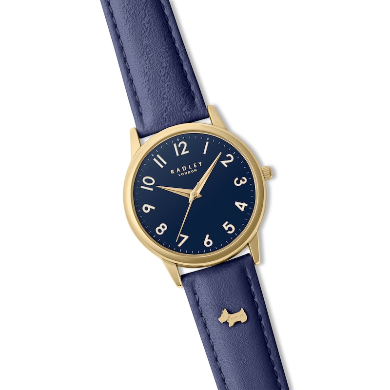 Main Image 2 of Radley Ladies' Ink Blue Dial Blue Leather Strap Watch