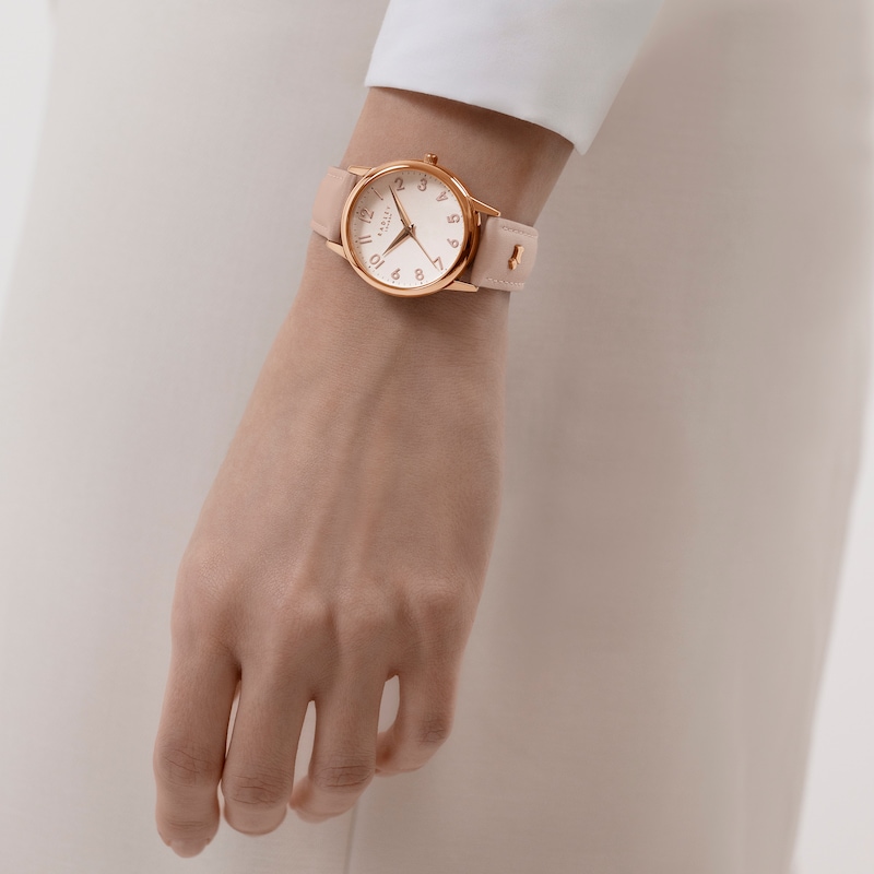 Radley Ladies' Rose Gold Tone Dial Pink Leather Strap Watch