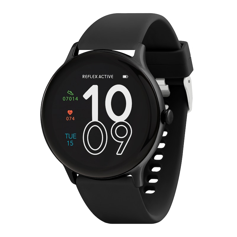 Main Image 1 of Reflex Active Series 22 Black Silicone Strap Smart Watch