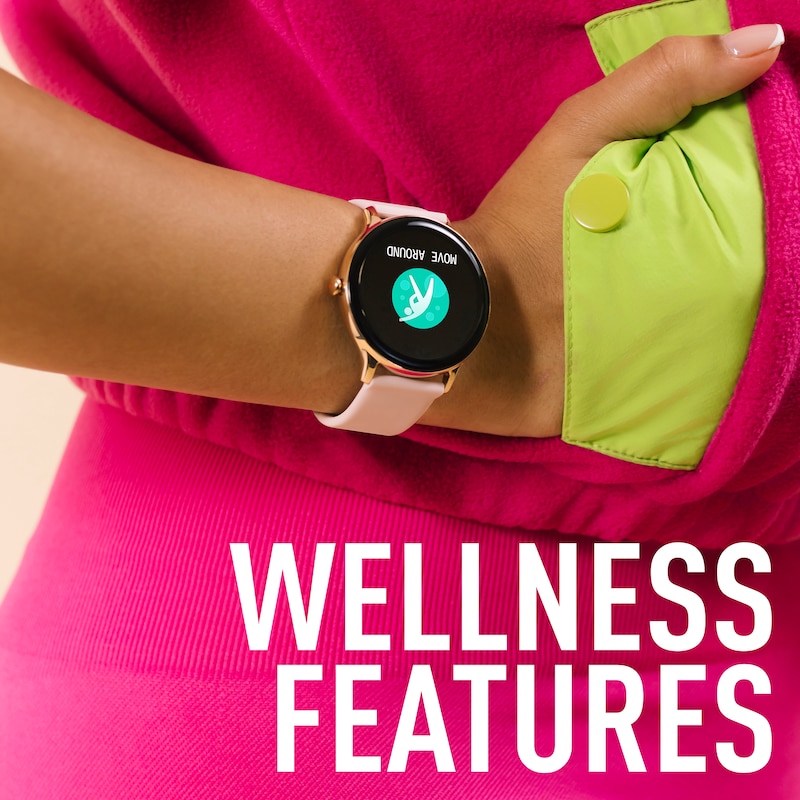 Main Image 3 of Reflex Active Series 22 Pink Silicone Strap Smart Watch