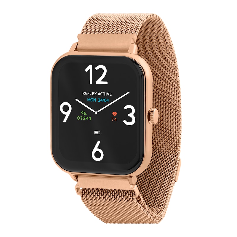 Main Image 1 of Reflex Active Series 23 Rose Gold Tone Mesh Strap Smart Watch