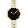 Thumbnail Image 1 of Calvin Klein Ladies' Black Dial Two Tone Stainless Steel Bracelet Watch