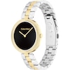Thumbnail Image 2 of Calvin Klein Ladies' Black Dial Two Tone Stainless Steel Bracelet Watch