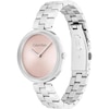 Thumbnail Image 2 of Calvin Klein Ladies' Blush Dial Stainless Steel Bracelet Watch