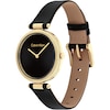 Thumbnail Image 1 of Calvin Klein Ladies' Black Dial Black Leather Strap Watch