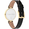 Thumbnail Image 2 of Calvin Klein Ladies' Black Dial Black Leather Strap Watch