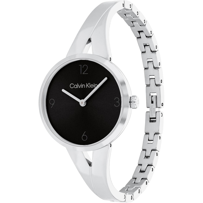 Main Image 2 of Calvin Klein Ladies' Black Dial Stainless Steel Bangle Watch