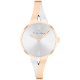 Calvin Klein Ladies' Two Tone Stainless Steel Bangle Watch