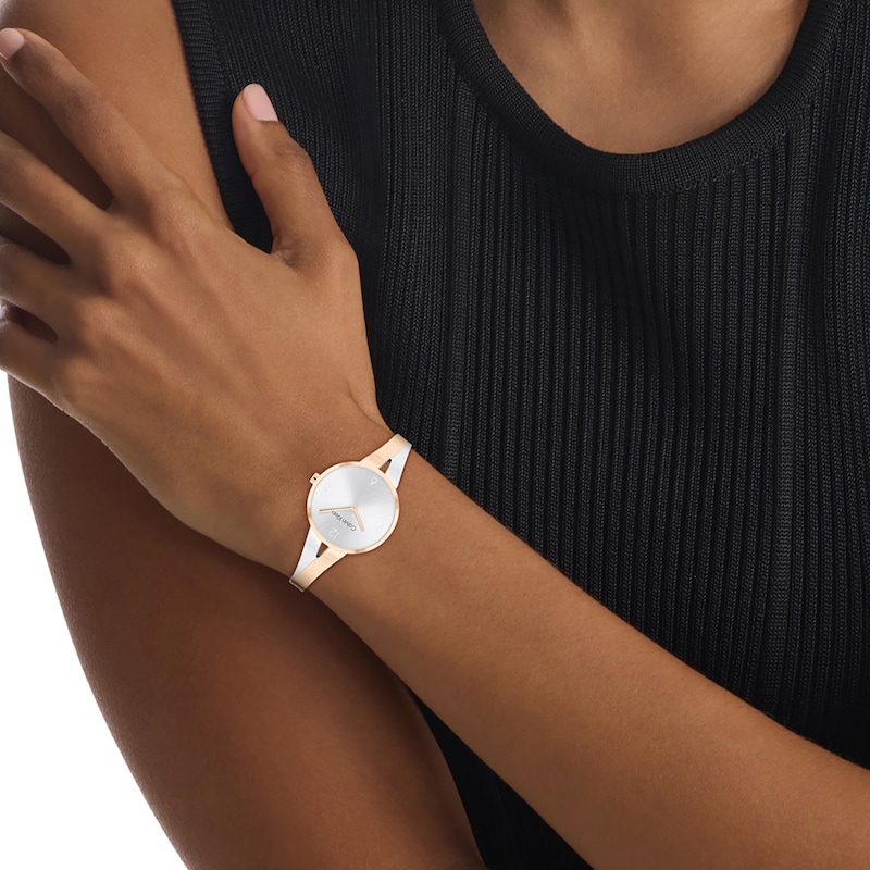 Main Image 4 of Calvin Klein Ladies' Two Tone Stainless Steel Bangle Watch
