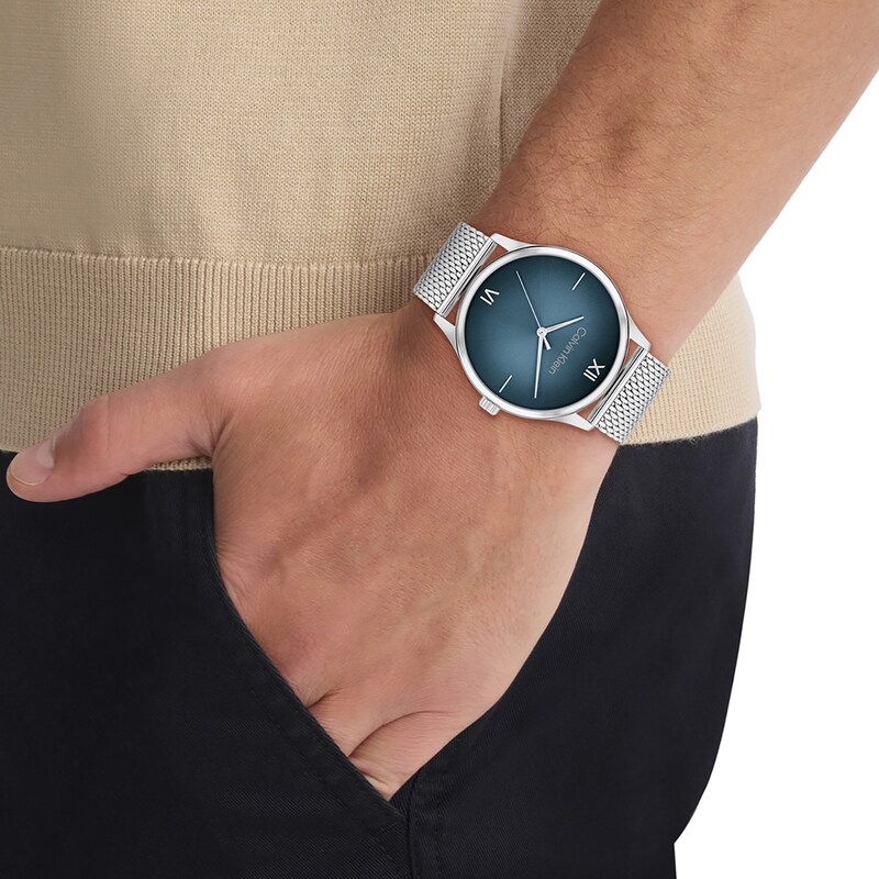 Main Image 4 of Calvin Klein Men's Teal Gradient Dial Stainless Steel Watch