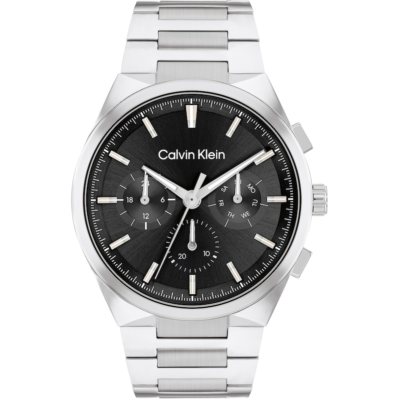 Calvin Klein Men's Black Stainless Steel Bracelet Watch