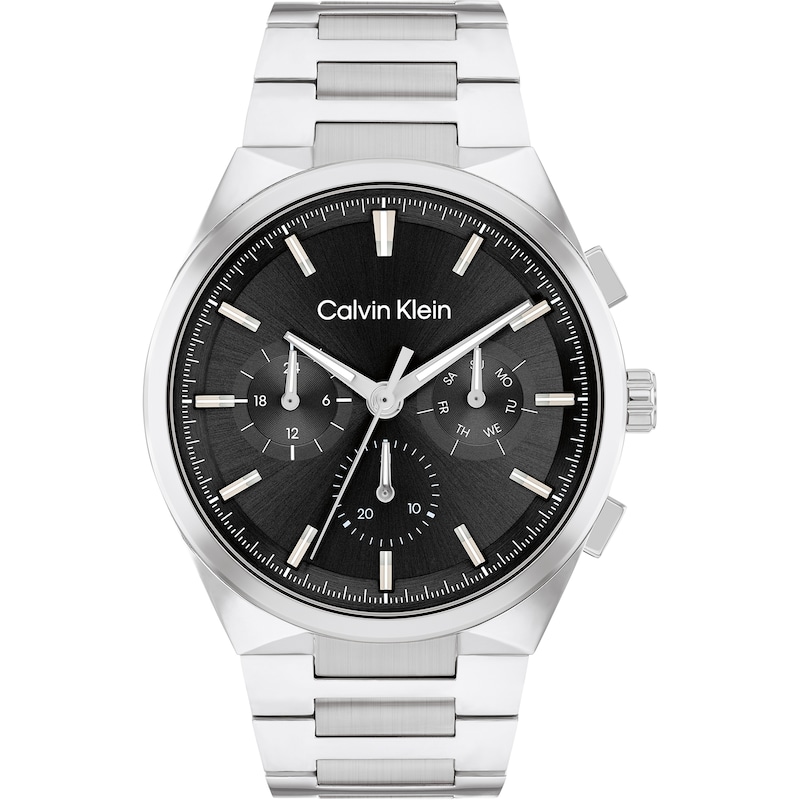 Main Image 1 of Calvin Klein Men's Black Stainless Steel Bracelet Watch