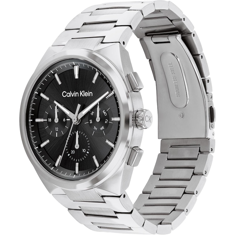 Calvin Klein Men's Black Stainless Steel Bracelet Watch