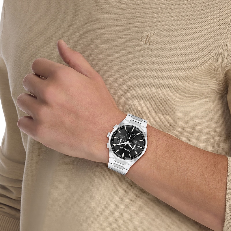 Main Image 4 of Calvin Klein Men's Black Stainless Steel Bracelet Watch