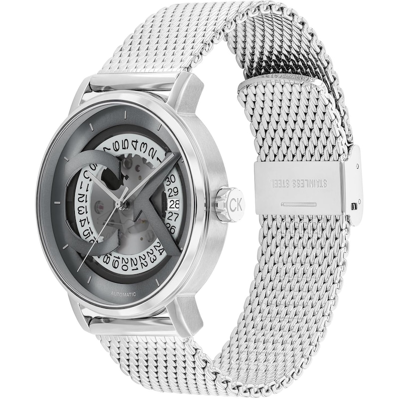 Main Image 3 of Calvin Klein Men's Grey Dial Stainless Steel Bracelet Watch