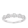 Thumbnail Image 1 of 9ct White Gold 0.25ct Diamond Cluster Band Ring