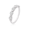 Thumbnail Image 2 of 9ct White Gold 0.25ct Diamond Cluster Band Ring