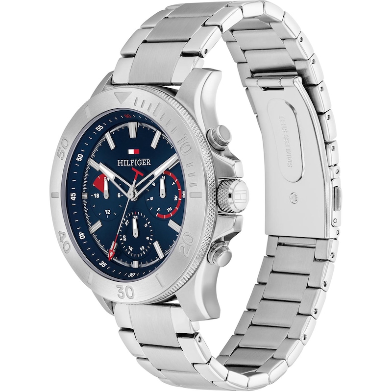 Main Image 2 of Tommy Hilfiger Men's Blue Chronograph Dial Stainless Steel Bracelet Watch
