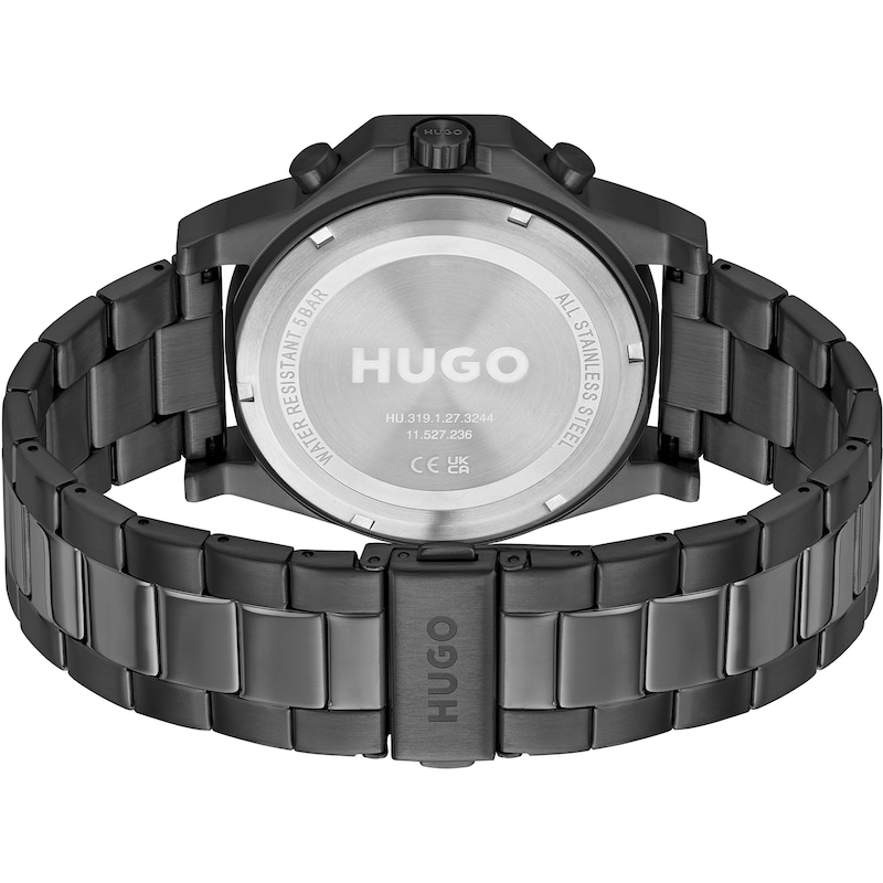 Main Image 3 of HUGO #Brave Men's Black IP Bracelet Exclusive Watch