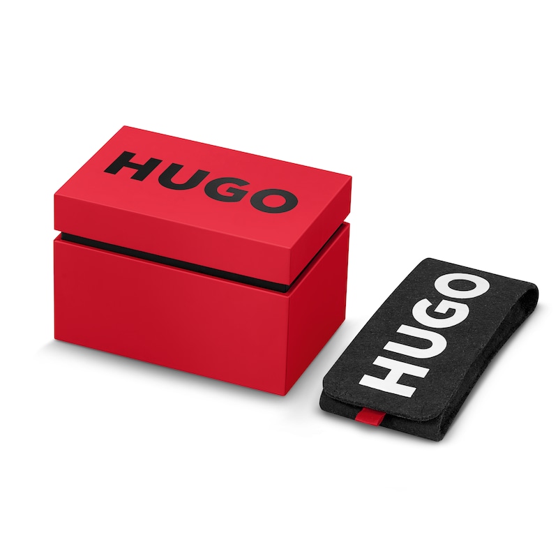 Main Image 4 of HUGO #Brave Men's Black IP Bracelet Exclusive Watch