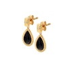 Thumbnail Image 1 of Hot Diamonds X Jac Jossa 18ct Gold Plated Black Onyx Stud Earrings