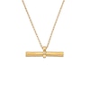 Thumbnail Image 1 of Hot Diamonds X Jac Jossa 18ct Gold Plated Hope Bar Pendant Necklace