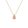 Thumbnail Image 1 of Hot Diamonds X Jac Jossa 18ct Gold Plated Pink Rhodochrosite Pendant Necklace