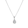 Thumbnail Image 1 of Hot Diamonds Sterling Silver White Topaz Pear Shaped Pendant Necklace