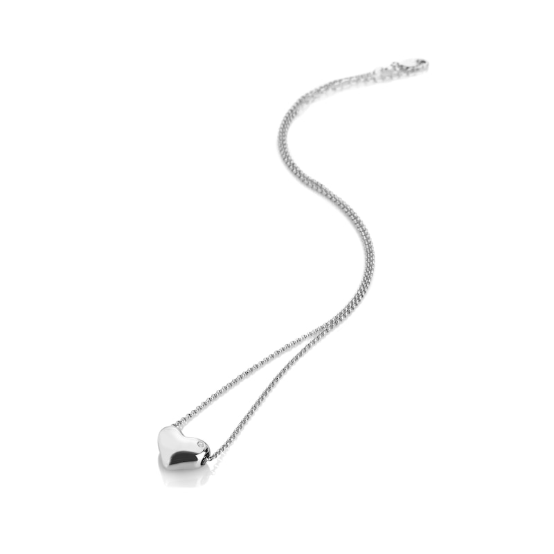 Main Image 2 of Hot Diamonds Sterling Silver Bold Heart Pendant Necklace
