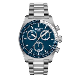 Tissot PR516 Men's Blue Dial Stainless Steel Bracelet Watch