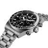 Thumbnail Image 4 of Tissot PR516 Men's Black Dial Stainless Steel Bracelet Watch