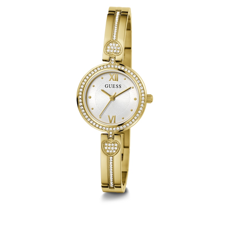 Main Image 5 of Guess Ladies' Gold Tone Stone Set Half Bangle Watch