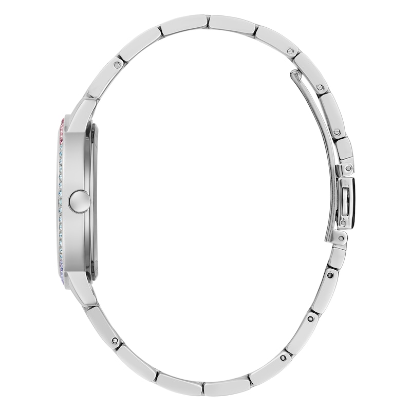 Main Image 2 of Guess Ladies' Multicoloured Stone Set Heart Detail Bracelet Watch